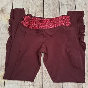 LULULEMON Maroon Speed Tight IV *Brushed Bordeaux Drama